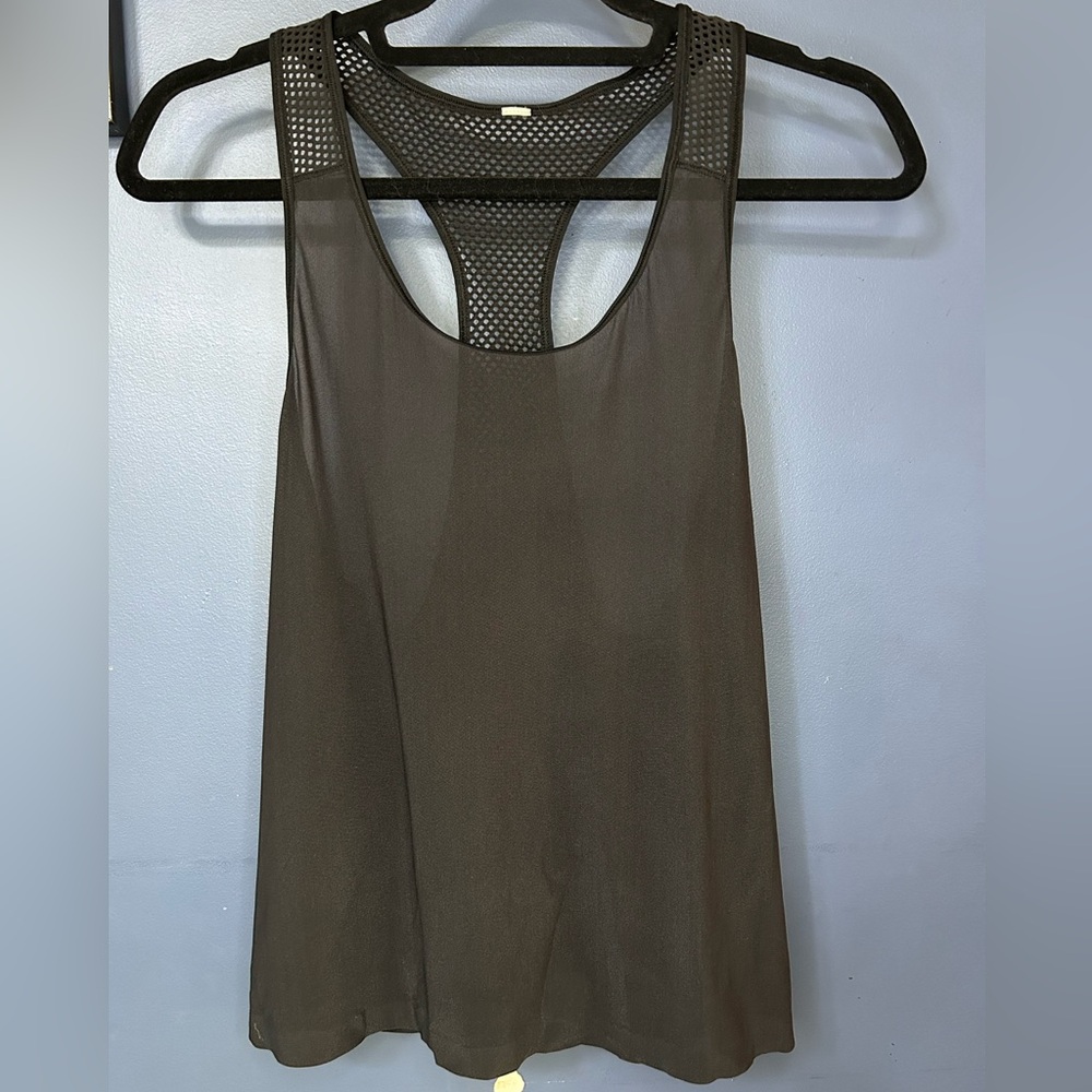lululemon athletica Sheer Mesh Tank Top - Black